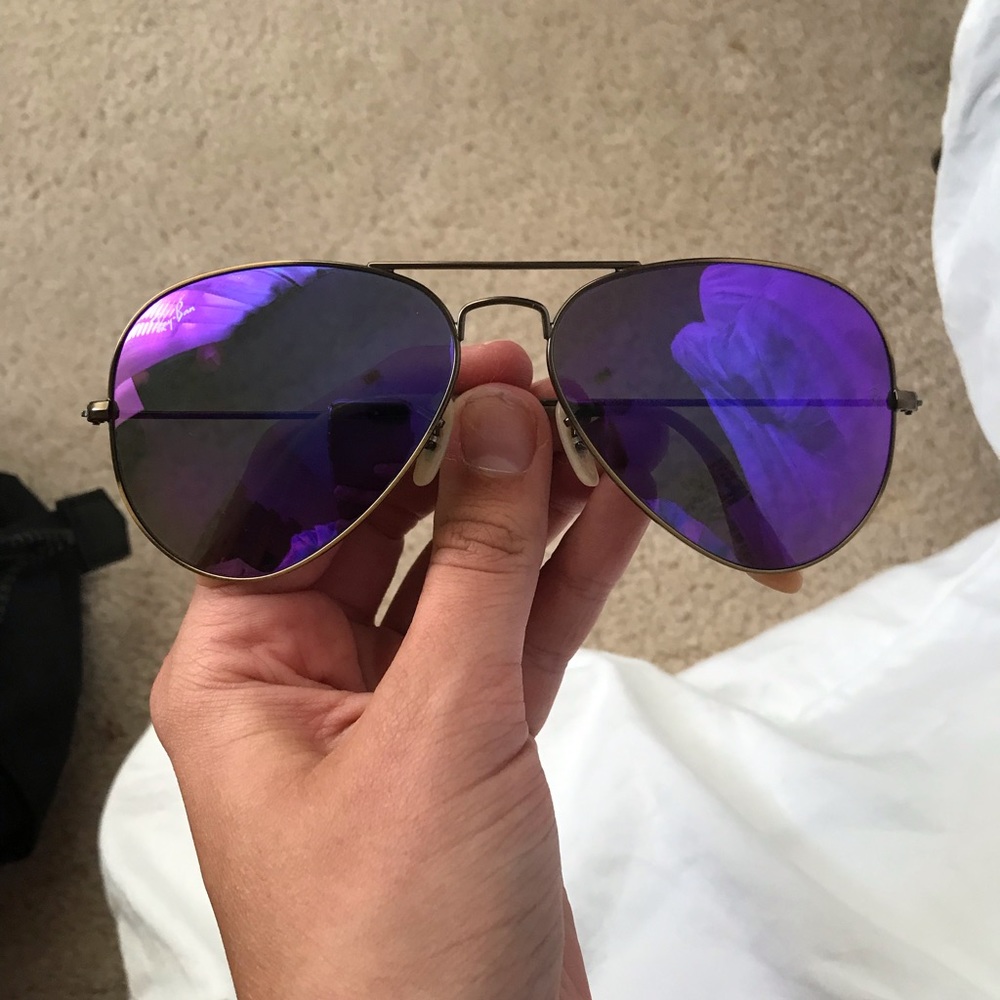 Purple ray-ban aviator